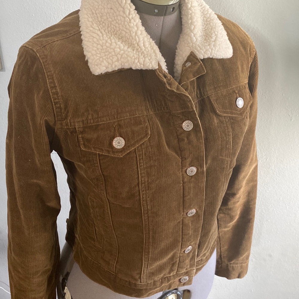 Sherpa Lined Corderoy Jacket S - Picture 5 of 11